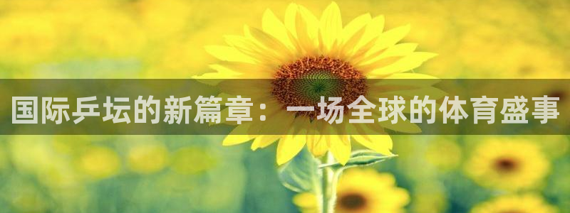 国际乒坛的新篇章：一场全球的体育盛事