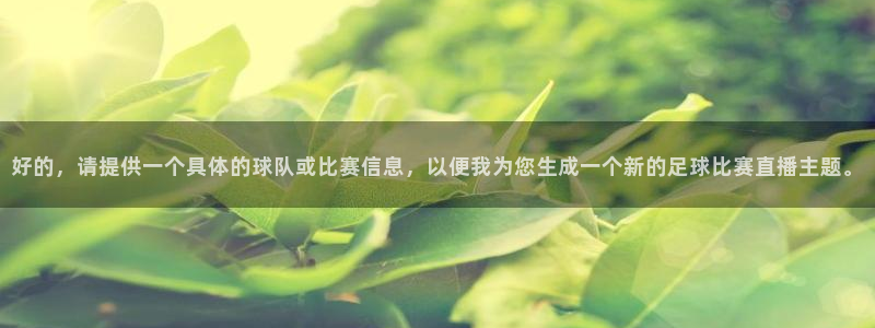 风速体育网页版：好的，请提供一个具体的球队或比赛信息，以便我